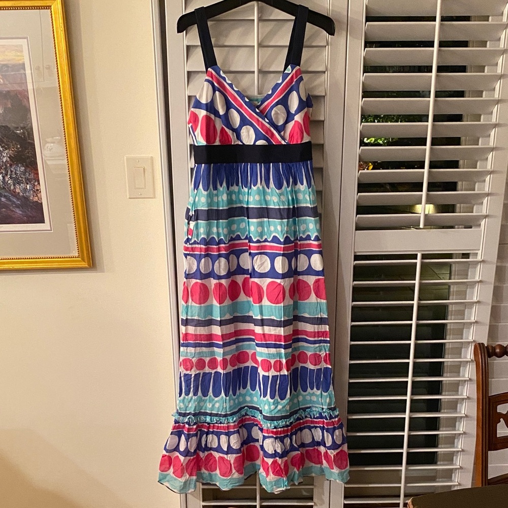 Vineyard Vines Multicolor Striped Maxi Dress Women’s Size 8